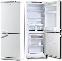 вид холодильника индезит